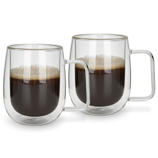 2-Piece Double Wall Mugs 300 ml (Borosilicate Glass)