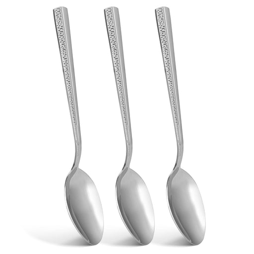 3-Piece Dinner Spoon 20cm, Stainless Steel Cutlery Set Flor Series