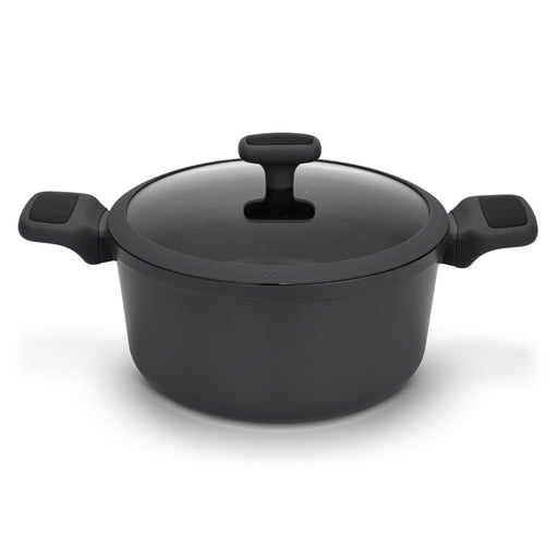 Stockpot Titanium Pro 20cm/2.7LTR with Glass Lid with Cast Aluminum and Non- Stick Coating