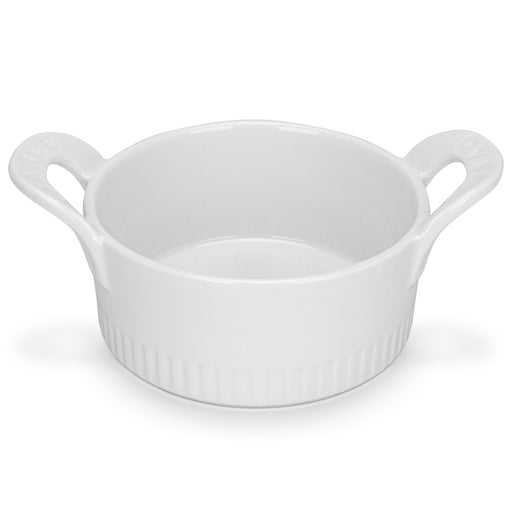 2-Piece Mini Round Baking Dish 10.5x6cm/250ml Porcelain