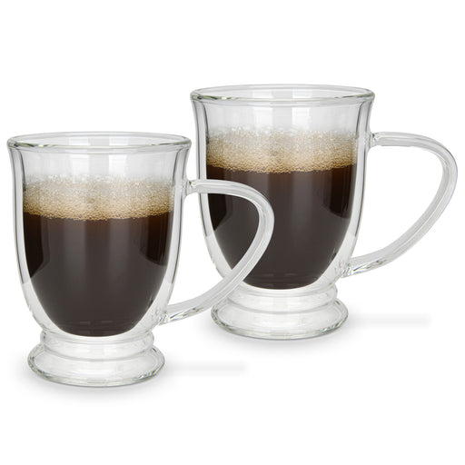 2-Piece Double Wall Mugs 270 ml (Borosilicate Glass)