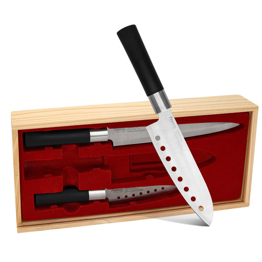 3-Piece Knife Set Minamino 420J2 Steel