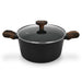 Stockpot Cuisine 20cm/2.6LTR With Glass Lid Aluminium With Non-Stick Coating