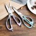 Kitchen Scissors 23cm Purple/Silver Multifunction Stainless Steel