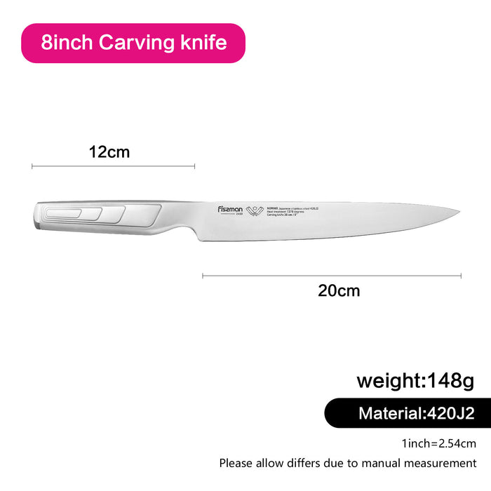 8" Carving Knife NOWAKI Series with Japanese Stainless Steel