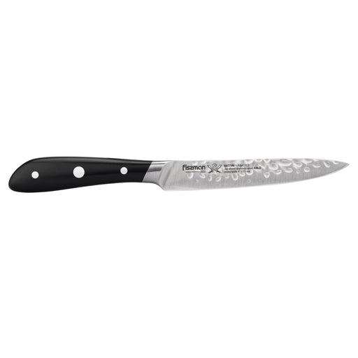 5" Utility Knife Hattori Hammered 420j2 Steel