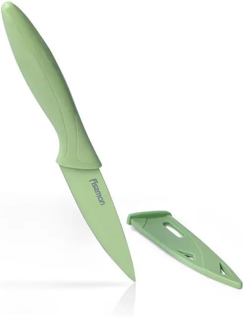 Paring Knife with Sheath Green 10cm