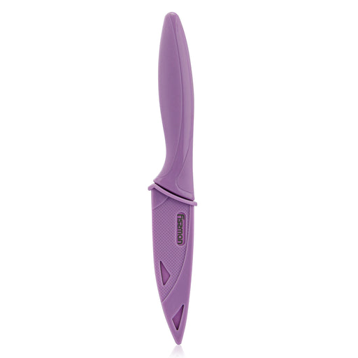 Paring Knife With Sheath Purple 10cm