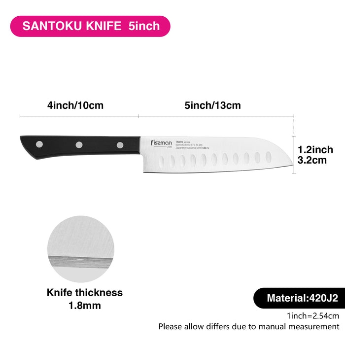 5" Santuko Knife 13cm Tanto Series with Japanese Steel 420J2