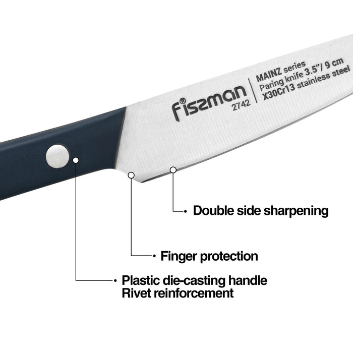 3.5" Paring Knife MAINZ Series with X30Cr13 Steel