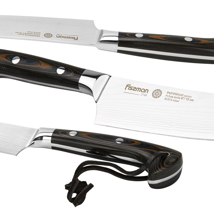 6'' Pchak Knife PADISHAH with AUS-8 Steel Kitchen Chef Knife