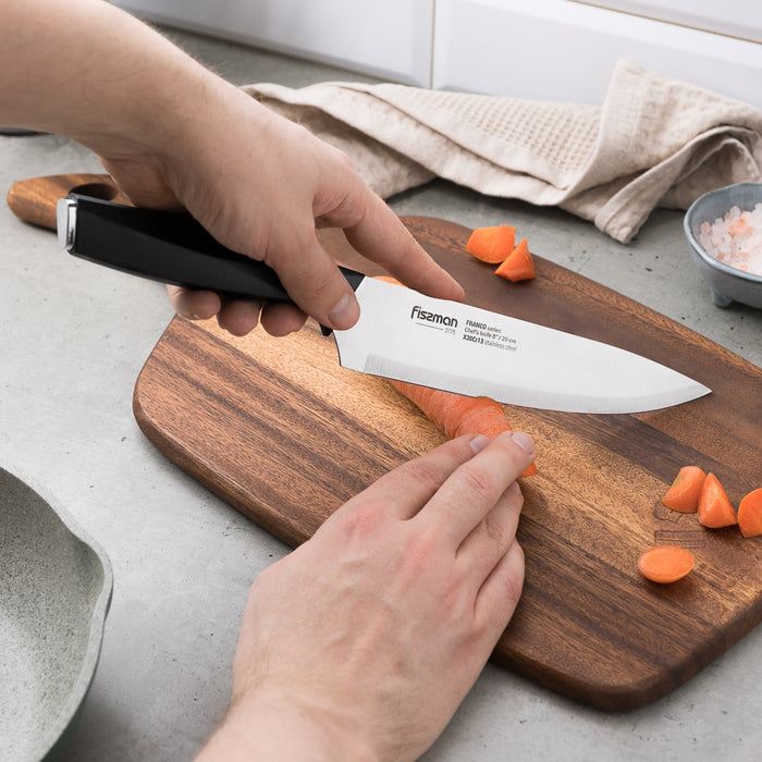 3-Piece Knife Set, Stainless Steel Franco Series 8'' Chef Knife, 5'' Utility Knife, 3.5'' Paring Knife
