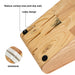 6-Piece Knife Set Tocco Series with Sharpener And Wooden Block with Chef Knife 20cm, Santuko 18cm, Utility 13cm, Paring 9cm And Fillet Knife 18cm X50CrMoV15 Steel
