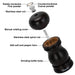 Pepper Mill Rubber Wood Body with S/S Grinder 11cm, Stylish With Simple Design For Restaurant or For Everyday Use, Natural Wood Material, Grinding Mechanism For Peppercorn And Dry Spices