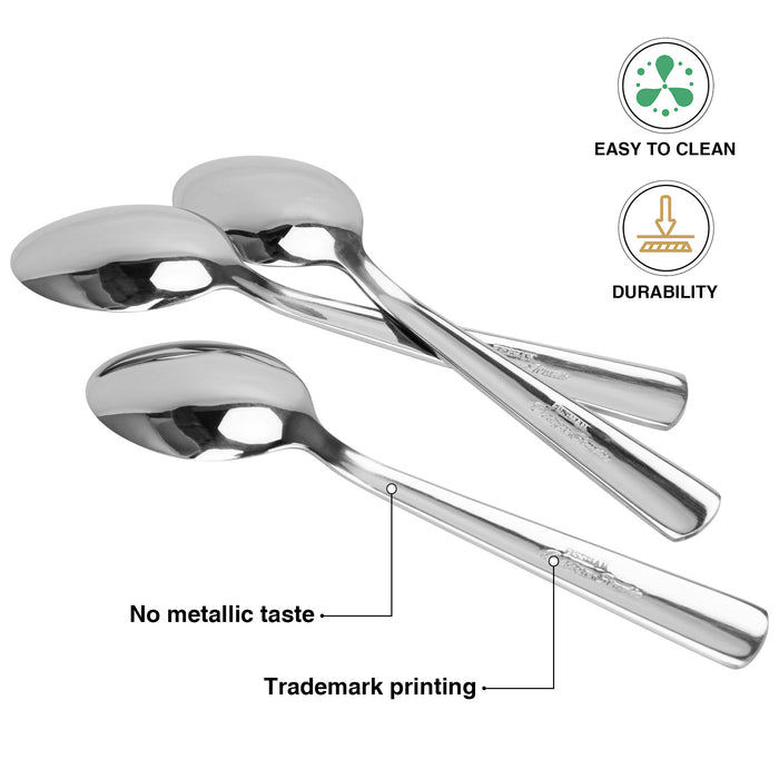 3-Piece Tea Spoon 15cm, Stainless Steel Cutlery Set Flor Series