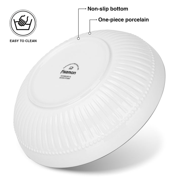 2-Piece Deep Plates Lemon Provence 18cm Porcelain