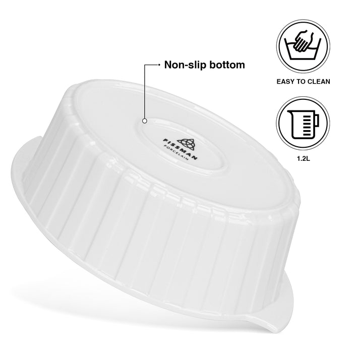 Ceramic Oval Baking Dish 24x16.5х8cm/1.6LTR