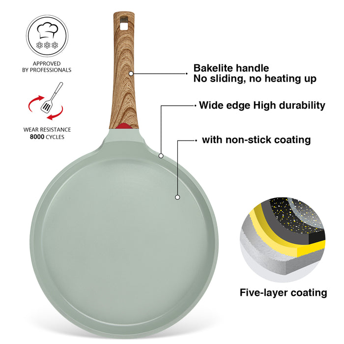 Crepe Pan Cameo 28cm Series Cast Aluminium With Non-Stick Coating