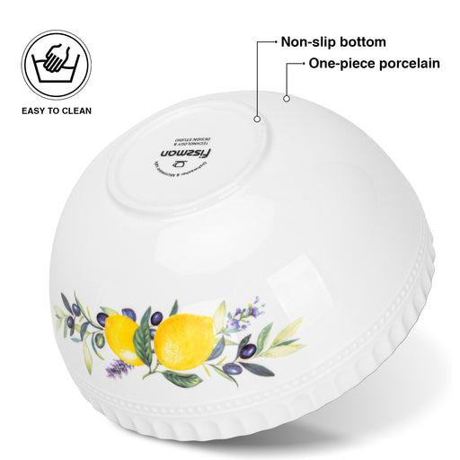 2-Piece Bowl Lemon Provence 16cm Porcelain