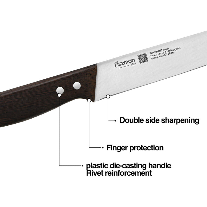 8'' Slicing Knife Ferdinand (X50CrMoV15 steel)