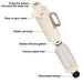 Vacuum Insulated Jug 1000mL, Insulated Flask, Modern Dallah, Plastic Body Case With  Glass Liner WHITE