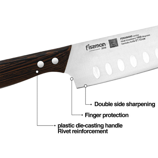5'' Santoku Knife Ferdinand (X50CrMoV15 steel)