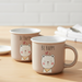 2-Piece Mugs 380ml Be Happy New Bone China