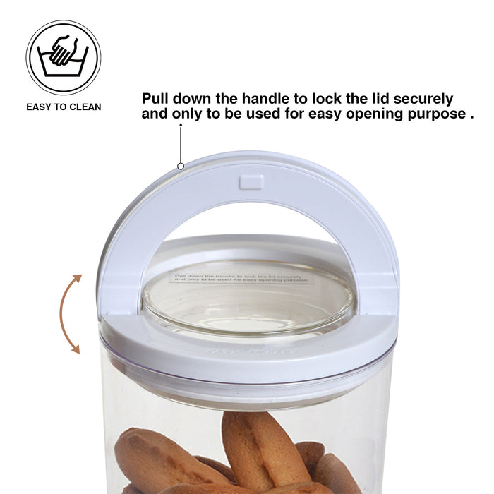 Round Flip-Lock Food Storage Container – 660ml/12cm