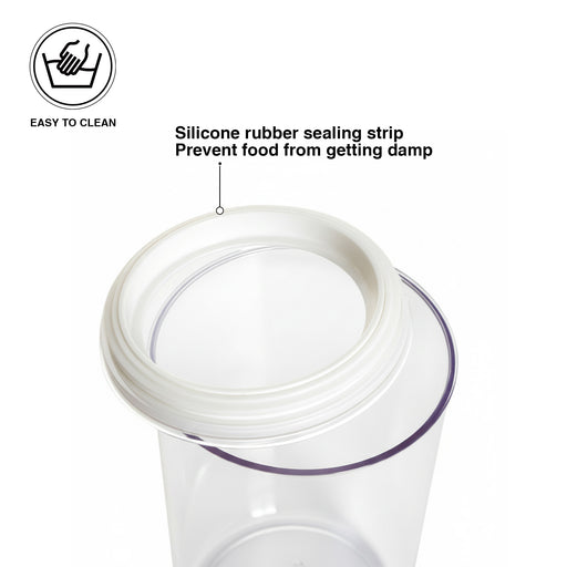 Round Food Storage Container – 1300ml/21.5cm (Durable Plastic, Airtight)