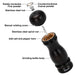 Pepper Mill Rubber Wood Body with S/S Grinder 16cm, Stylish With Simple Design For Restaurant or For Everyday Use, Natural Wood Material, Grinding Mechanism For Peppercorn And Dry Spices