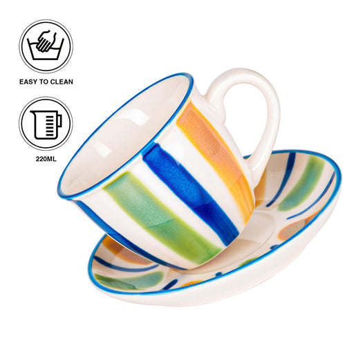 Cup 220ml with Saucer (New Bone China)