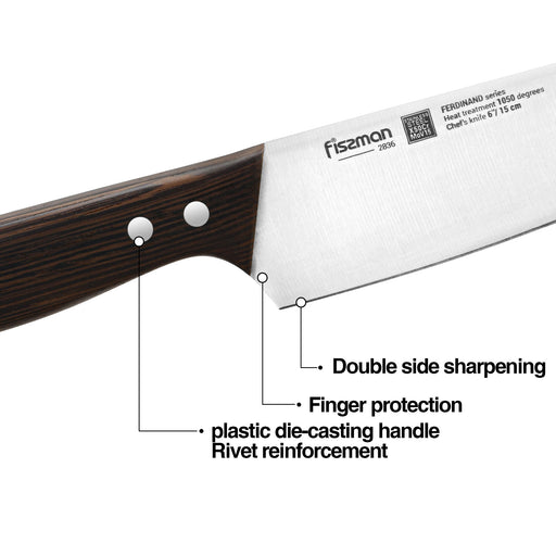 6'' Chef's Knife Ferdinand (X50CrMoV15 steel)