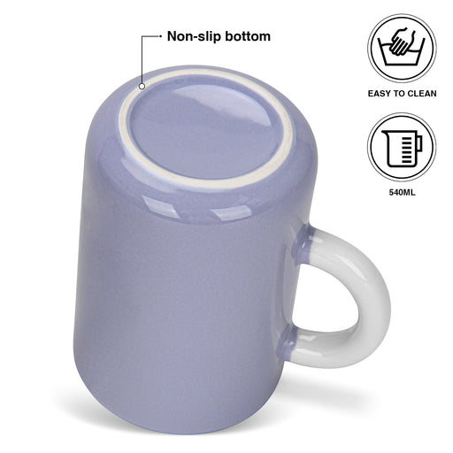 2-Piece  Mugs 540ml  Lilac New Bone China