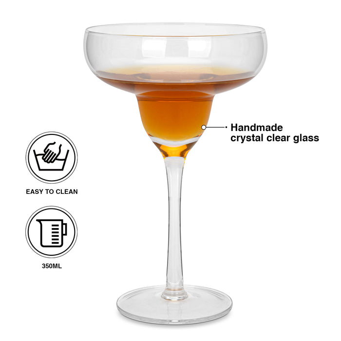 Set of 2 Cocktail Glasses 350 ml (Glass)