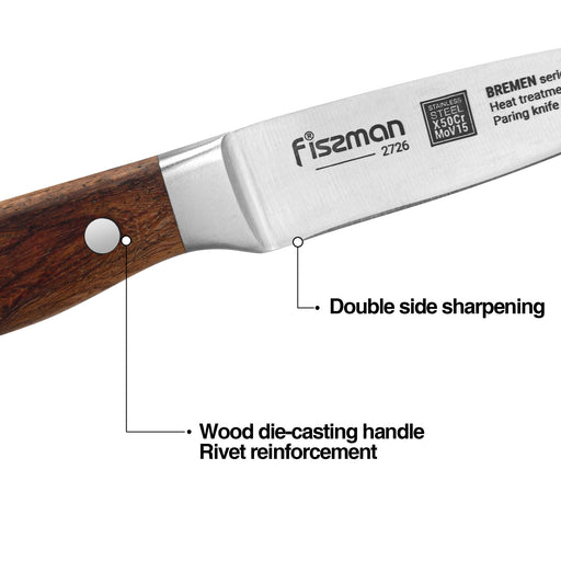 3.5" Paring Knife BREMEN (X50CrMoV15 steel)