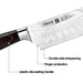 7'' Santoku Knife Japanese Utility Knife Stainless Steel Ragnitz Series