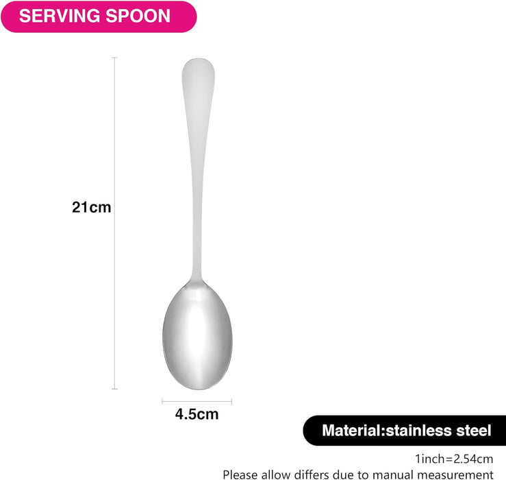 2-Piece Serving Spoon 21cm Cutlery Set Stainless Steel, Flavia Series