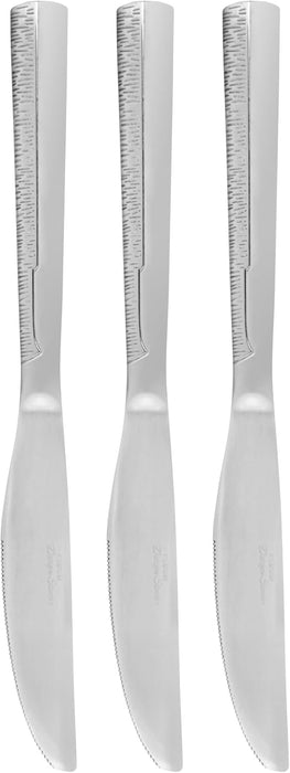 3-Piece Dinner Knife 22.5cm, Stainless Steel Cutlery Set Flor Series