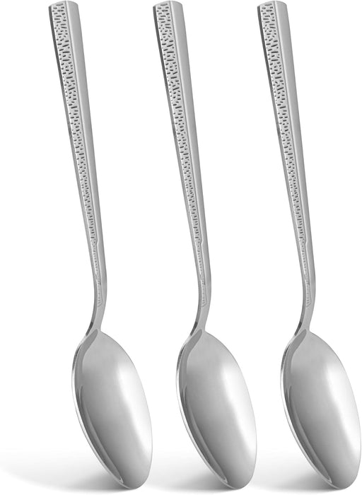 3-Piece Dinner Spoon 20cm, Stainless Steel Cutlery Set Flor Series