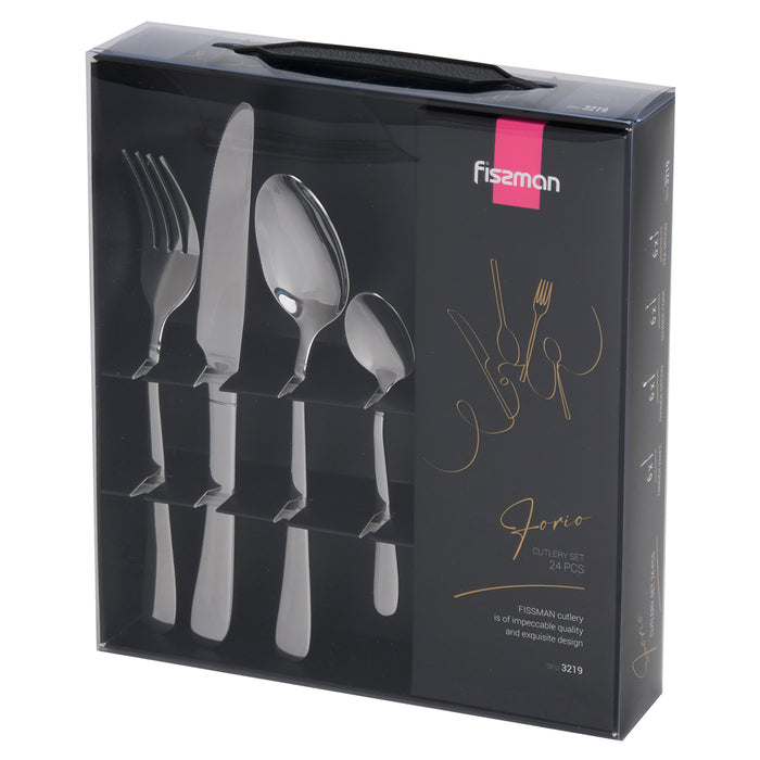 24-Piece Cutlery Set, Stainless Steel Cutlery Set Forio Series