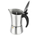 Stovetop Espresso maker for 6 cups / 360 ml (stainless steel) (Silver)