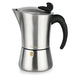 Stovetop Espresso maker for 6 cups / 360 ml (stainless steel) (Silver)