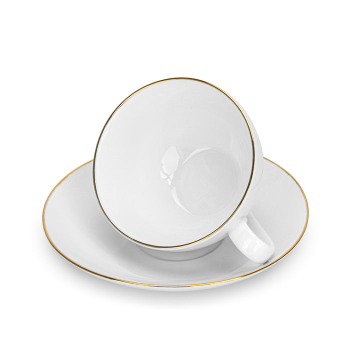 2-Piece Cups FLOREE 220ml with Saucers (New Bone China)