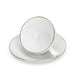 2-Piece Cups FLOREE 220ml with Saucers (New Bone China)