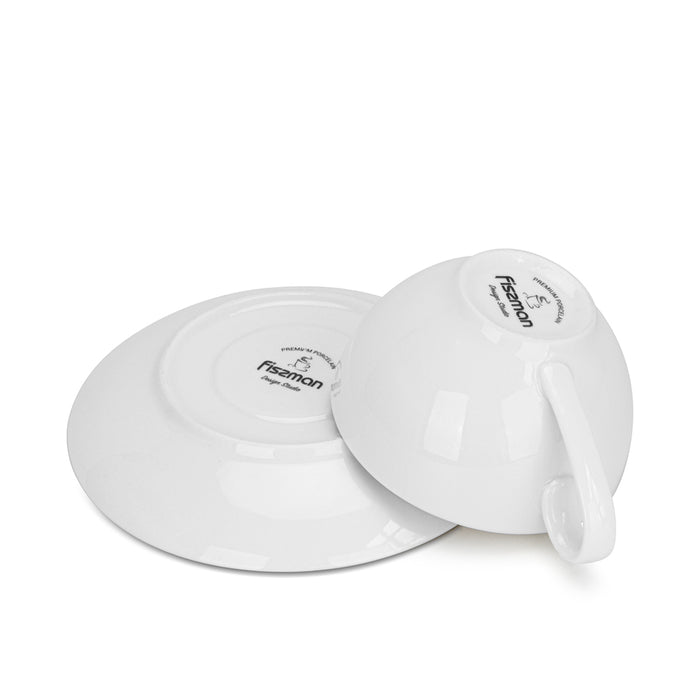 2-Piece Cups FLOREE 220ml with Saucers (New Bone China)