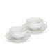 2-Piece Cups FLOREE 220ml with Saucers (New Bone China)