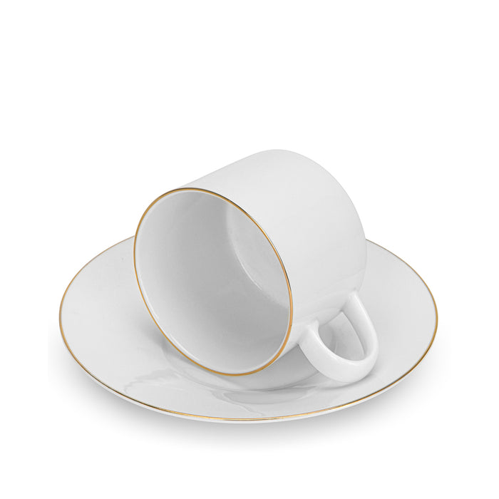 2-Piece Cups Floree 240ml with Saucers New Bone China