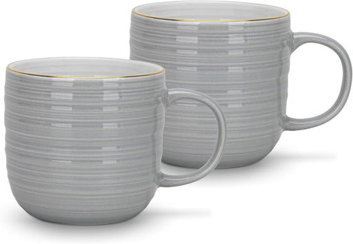 2-Piece Mugs Firmina Gray 350ml New Bone China