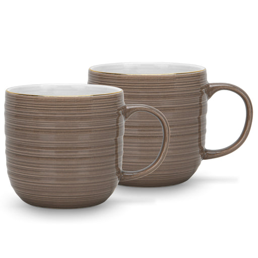 2-Piece Mugs Firmina Brown 350ml New Bone China