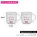 2-Piece Mugs 380ml Love You New Bone China